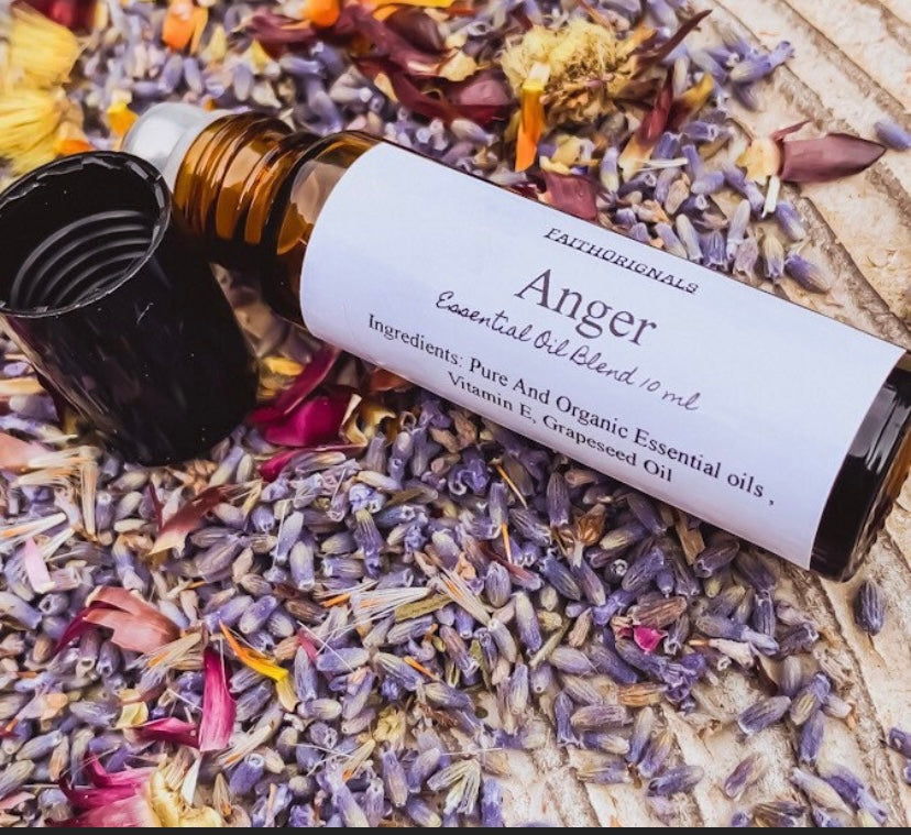 Anger Essential Oil Roll-On Rollerball Blend 10ml