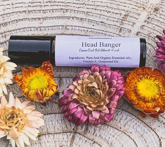 Head Banger Essential Oil Roll-On Roller Blend 10ml